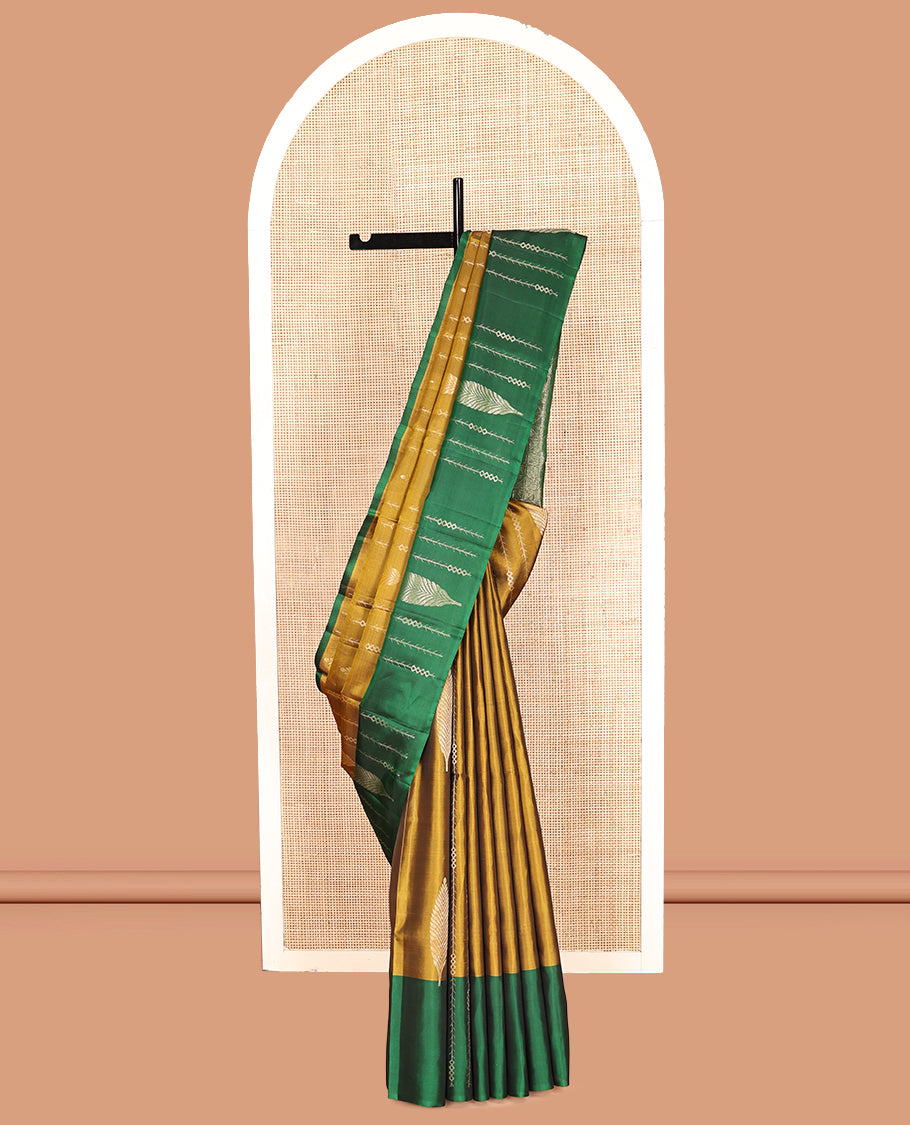 Mustard Mayuri Lite Silk Mix Saree