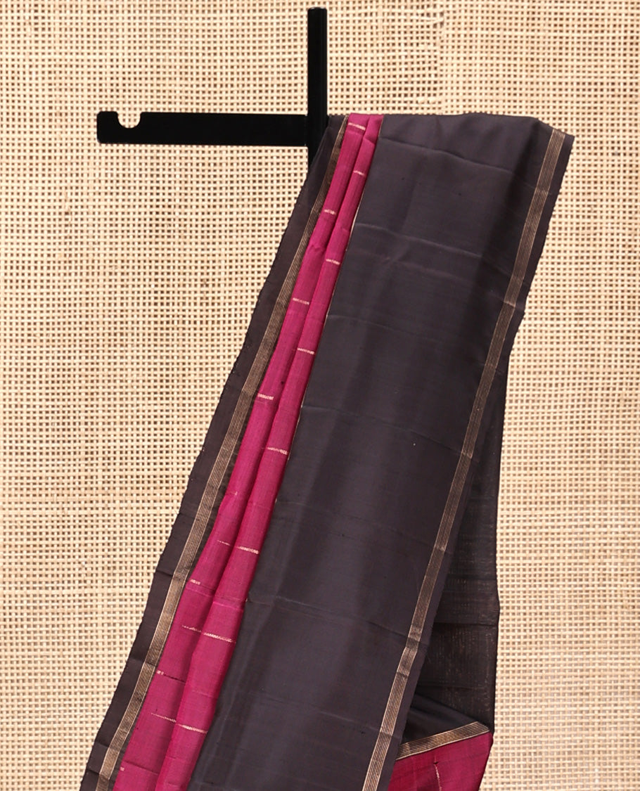 Magenta Mayuri Soft Silk Saree
