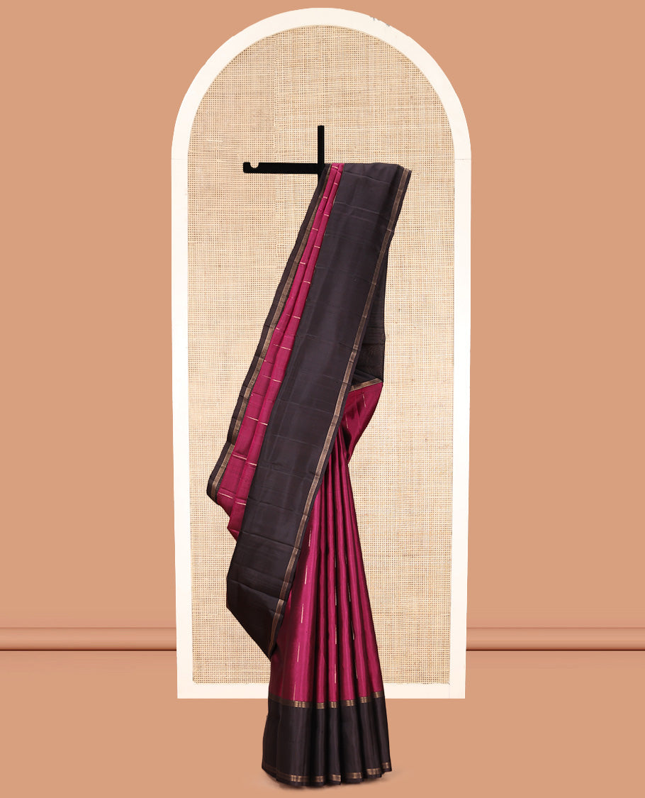 Magenta Mayuri Soft Silk Saree