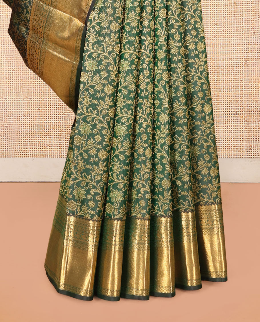 Green Kanchipuram Wedding Silk Saree