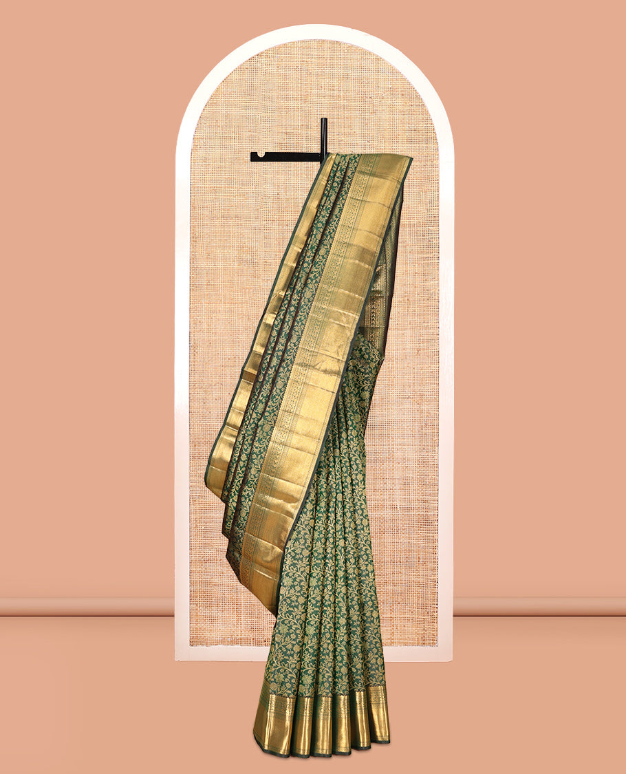 Green Kanchipuram Wedding Silk Saree
