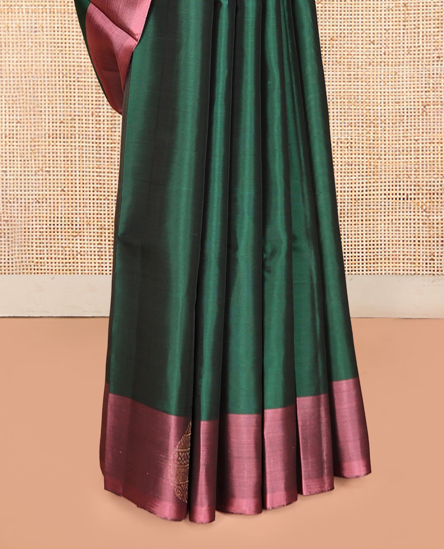 Green Mayuri Lite Silk Mix Saree