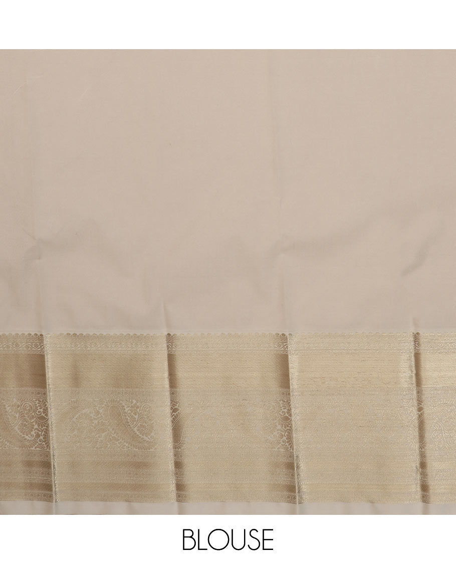 Yellow zari buttas budget silk saree, contrast traditional zari border, and jaal pallu