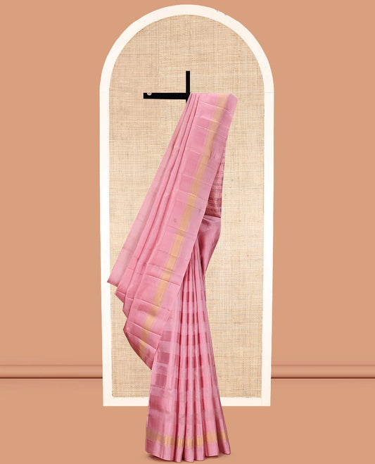 Pink Mayuri Soft Silk Saree