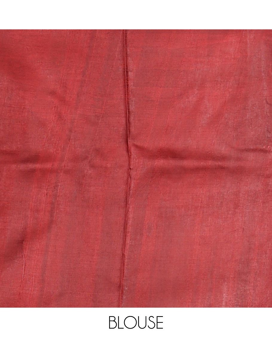 Yellow abstract painting-style printed silk saree, contrast plain border & pallu printed like a painting-style rose motif