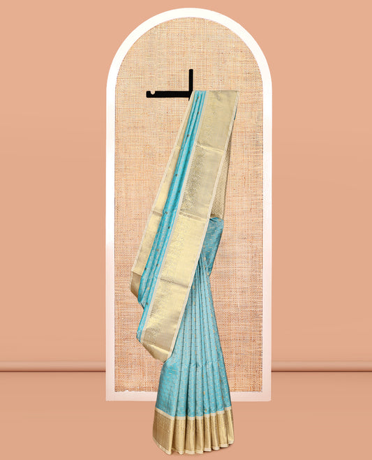 Blue Venkatagiri Silk Saree