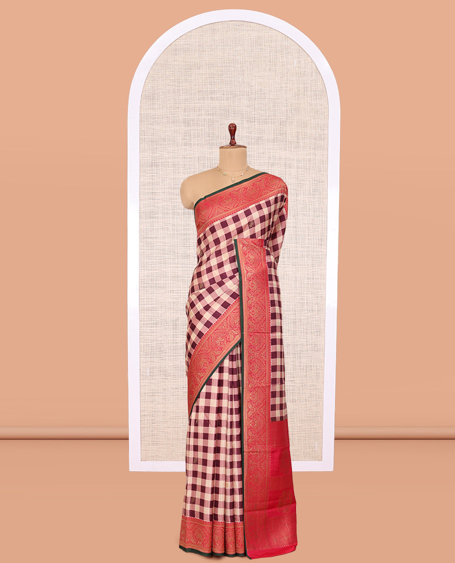 Dark Purple Fancy Mysore Silk Saree