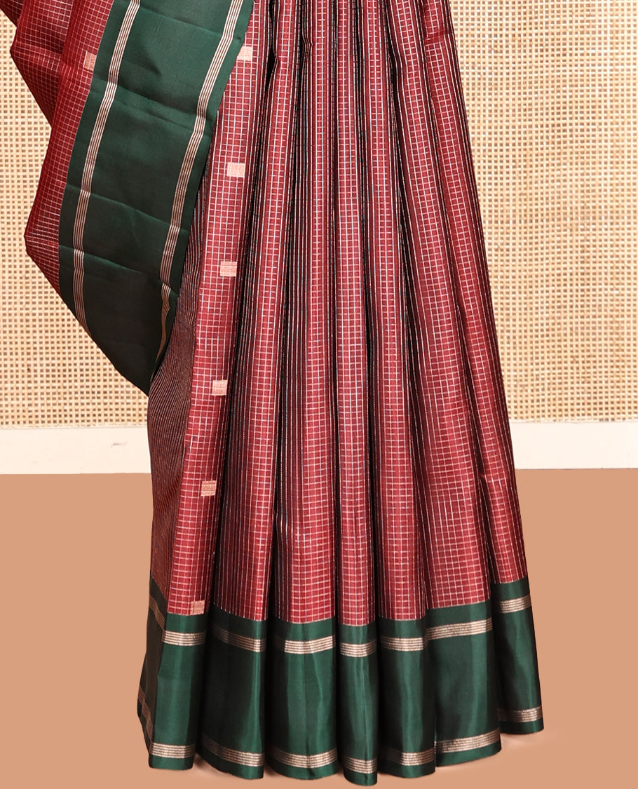 Maroon Mayuri Soft Silk Saree