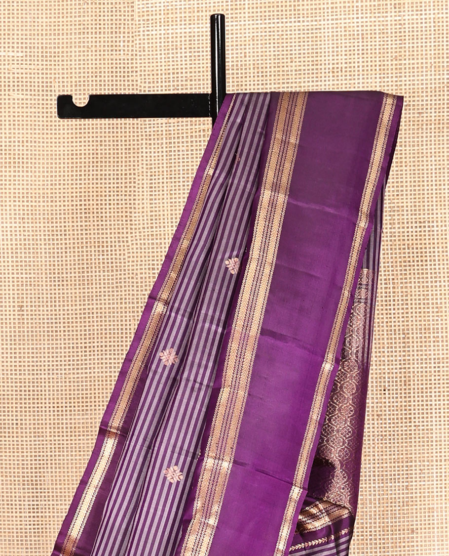 Violet Mayuri Soft Silk Saree