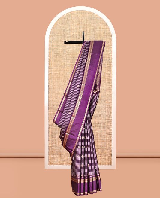 Violet Mayuri Soft Silk Saree
