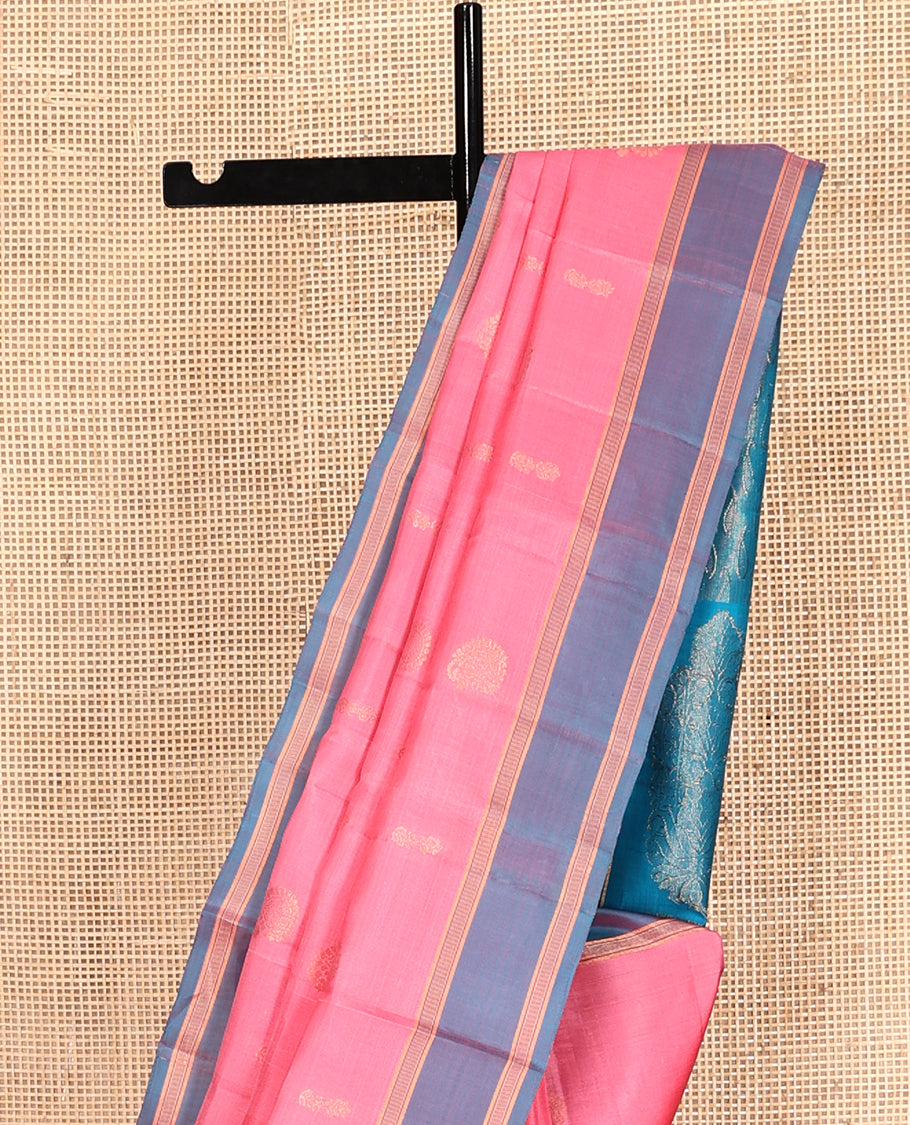 Pink Mayuri Lite Silk Mix Saree