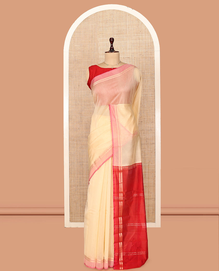 Sandal Silk Cotton Saree