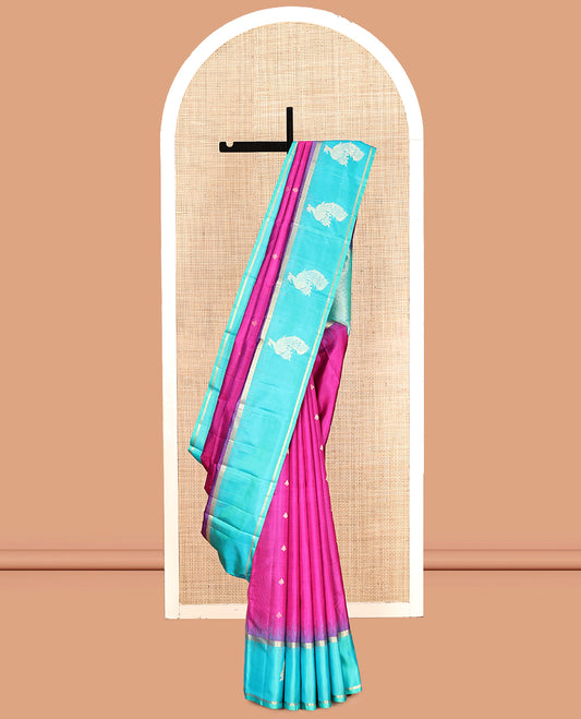 Pink Mayuri Soft Silk Saree