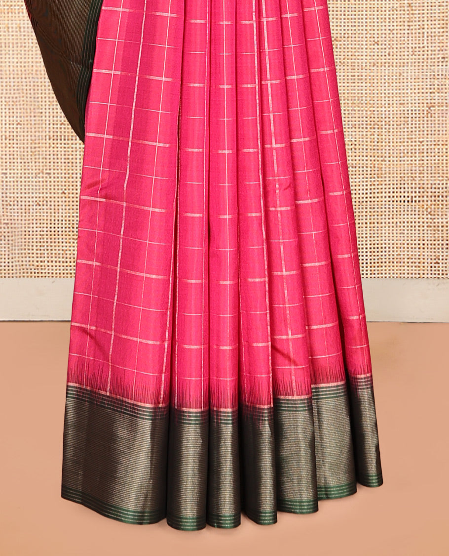 Pink Mayuri Soft Silk Saree