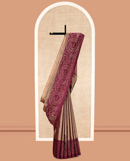 Brown Mayuri Soft Silk Saree