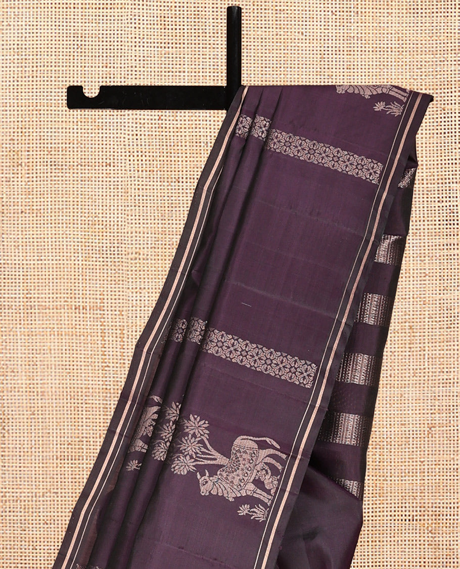 Dark Purple Mayuri Soft Silk Saree