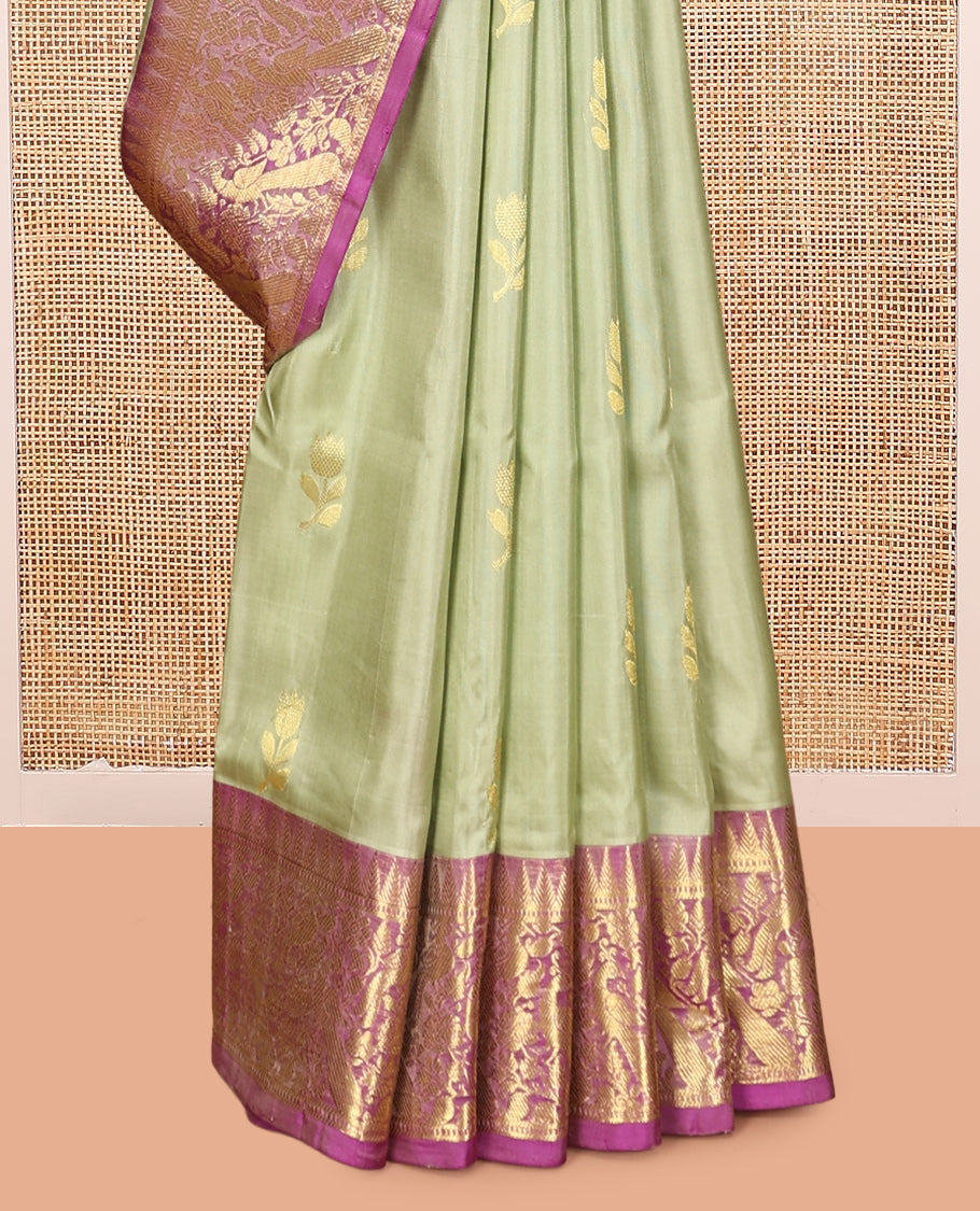 Green Venkatagiri Silk Saree