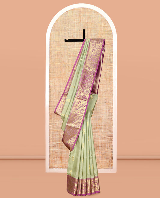 Green Venkatagiri Silk Saree