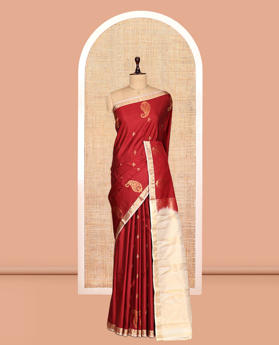 Maroon Gift Saree