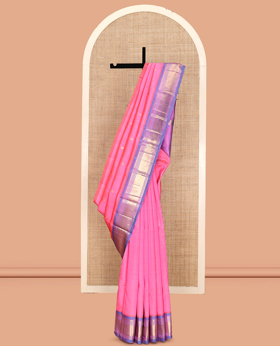 Pink Kanchipuram Silk Saree