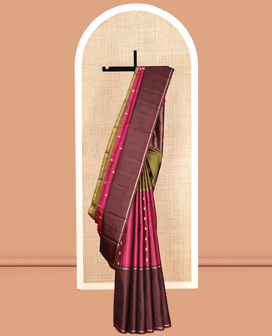 Pink Mayuri Soft Silk Saree