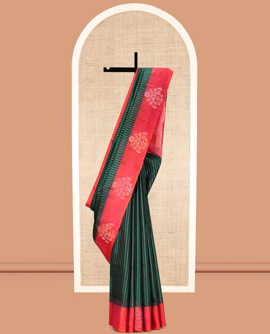 Green Mayuri Soft Silk Saree