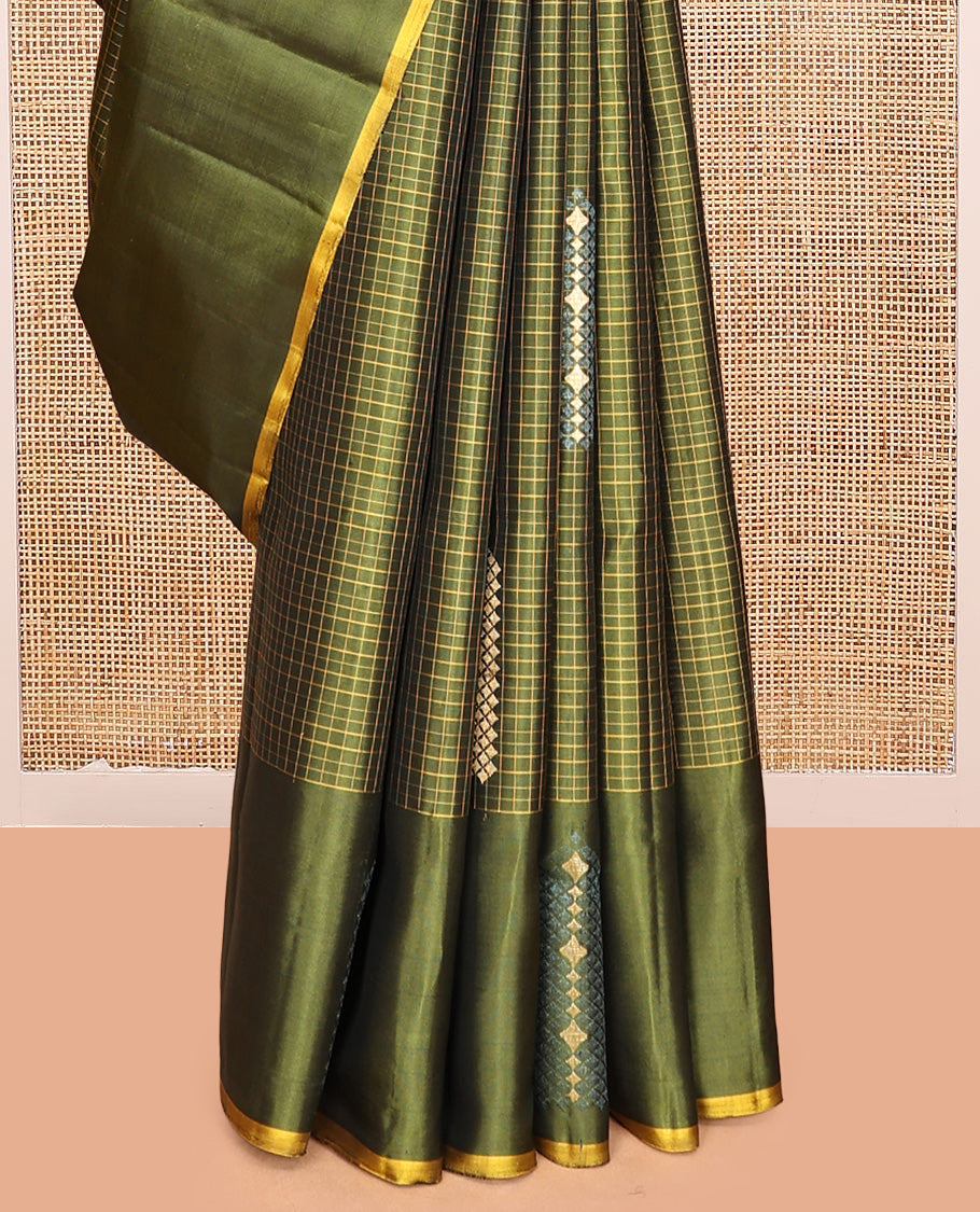 Green Mayuri Soft Silk Saree