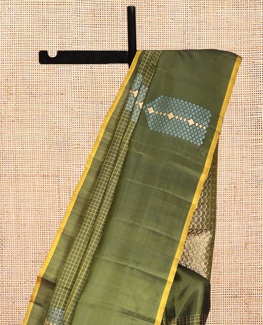 Green Mayuri Soft Silk Saree