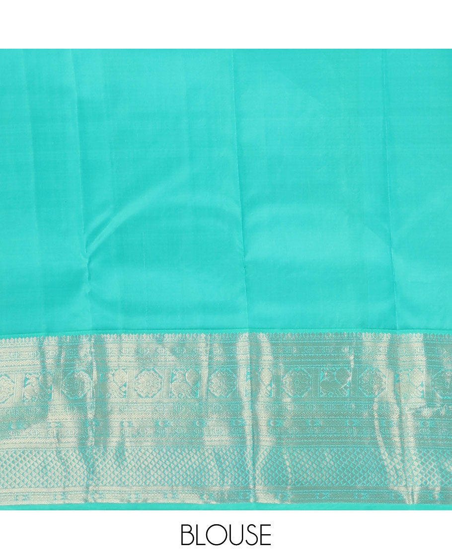 Pink manga zari buttas silksaree,contrast border of rettai neli,kathir,mayil kann,mayil & meen & ara maadam-style design pallu