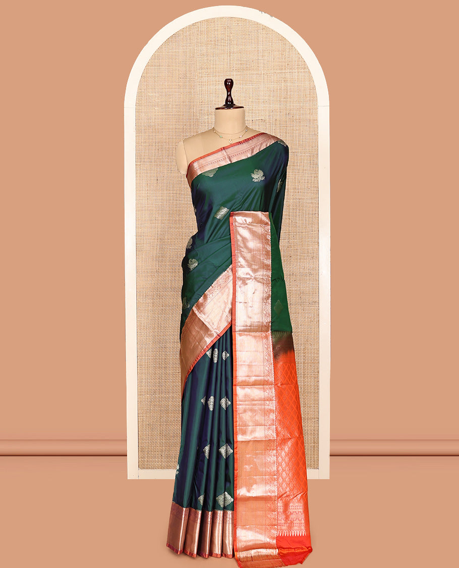 Peacock Green Gift Saree