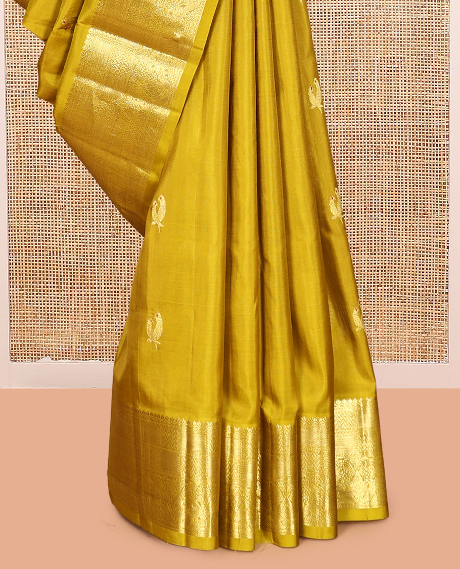 Green Venkatagiri Silk Saree