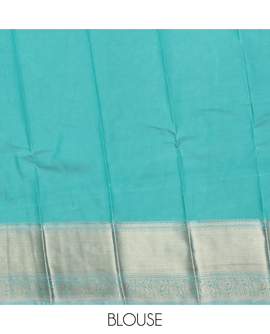 Maroon zari butta enclosed checked gift saree, contrast traditional zari border, and jaal pallu