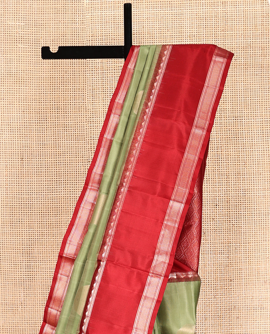 Green Mayuri Soft Silk Saree