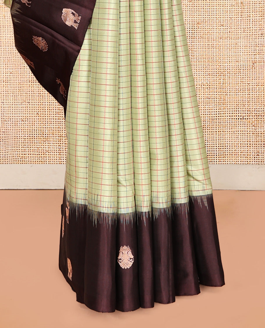 Green Mayuri Soft Silk Saree