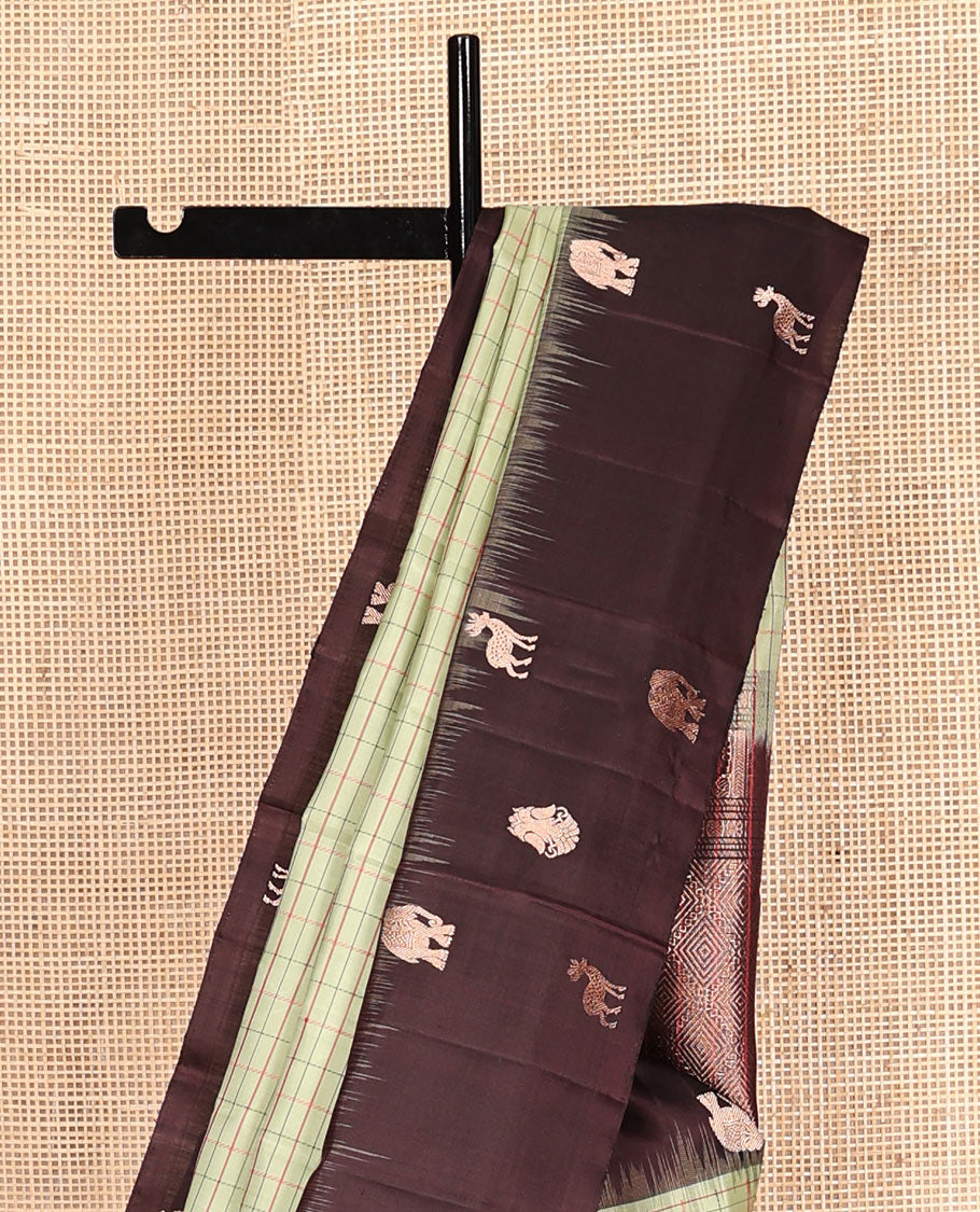 Green Mayuri Soft Silk Saree