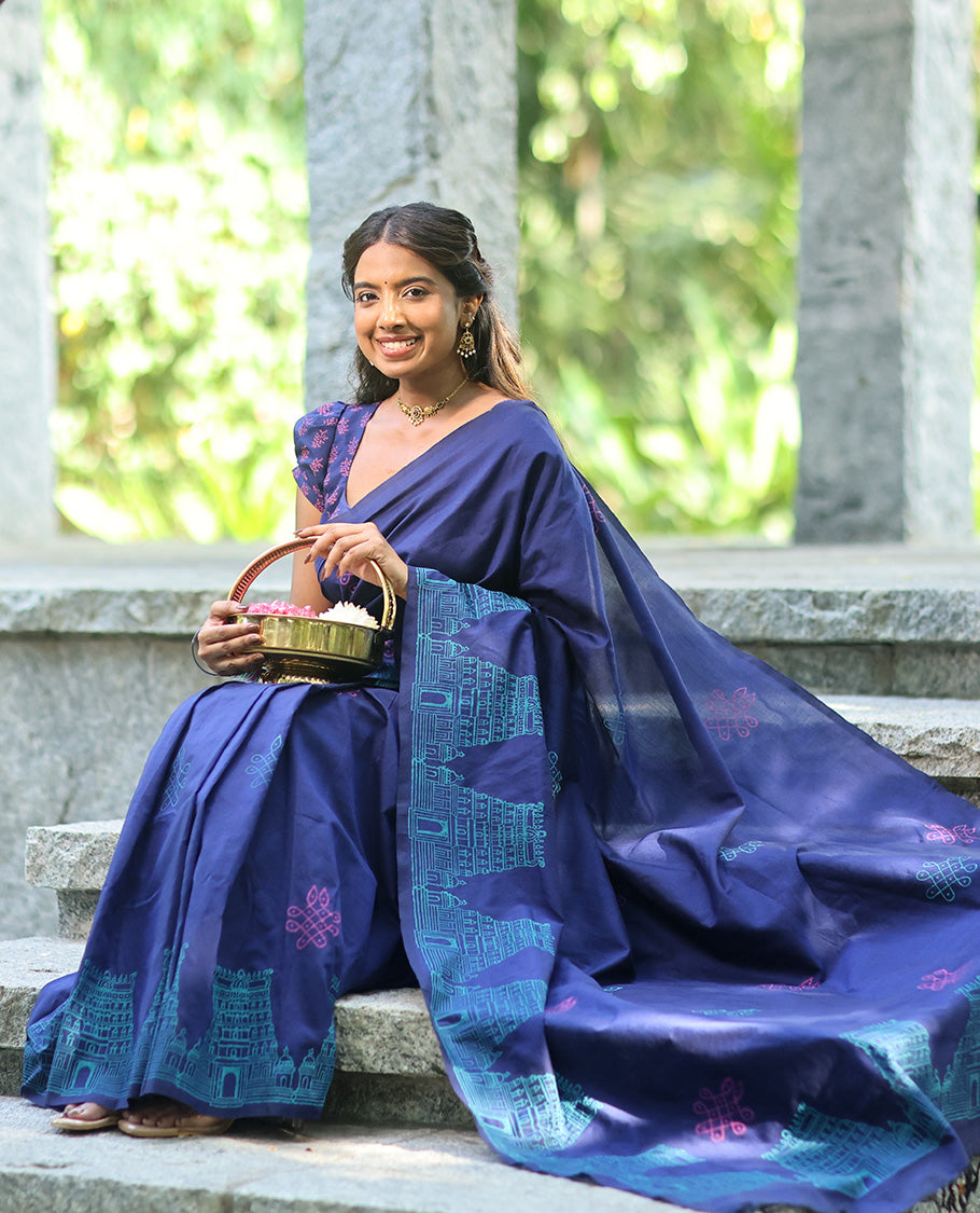Borderless Blue South Cotton