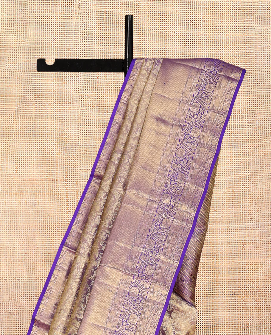 Blue Kanchipuram Tissue Silk Saree