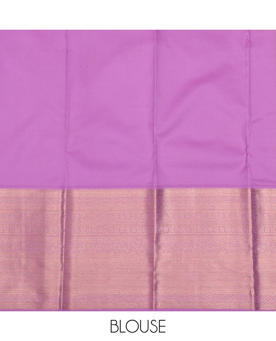 Yellow jacquard pure-mix halfsaree,contrast zari design dhavani,zari border & blouse of diamond, kamalam & then kuli kann