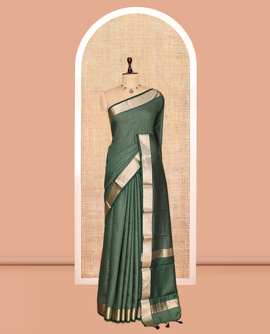 Green Assam Silk Saree