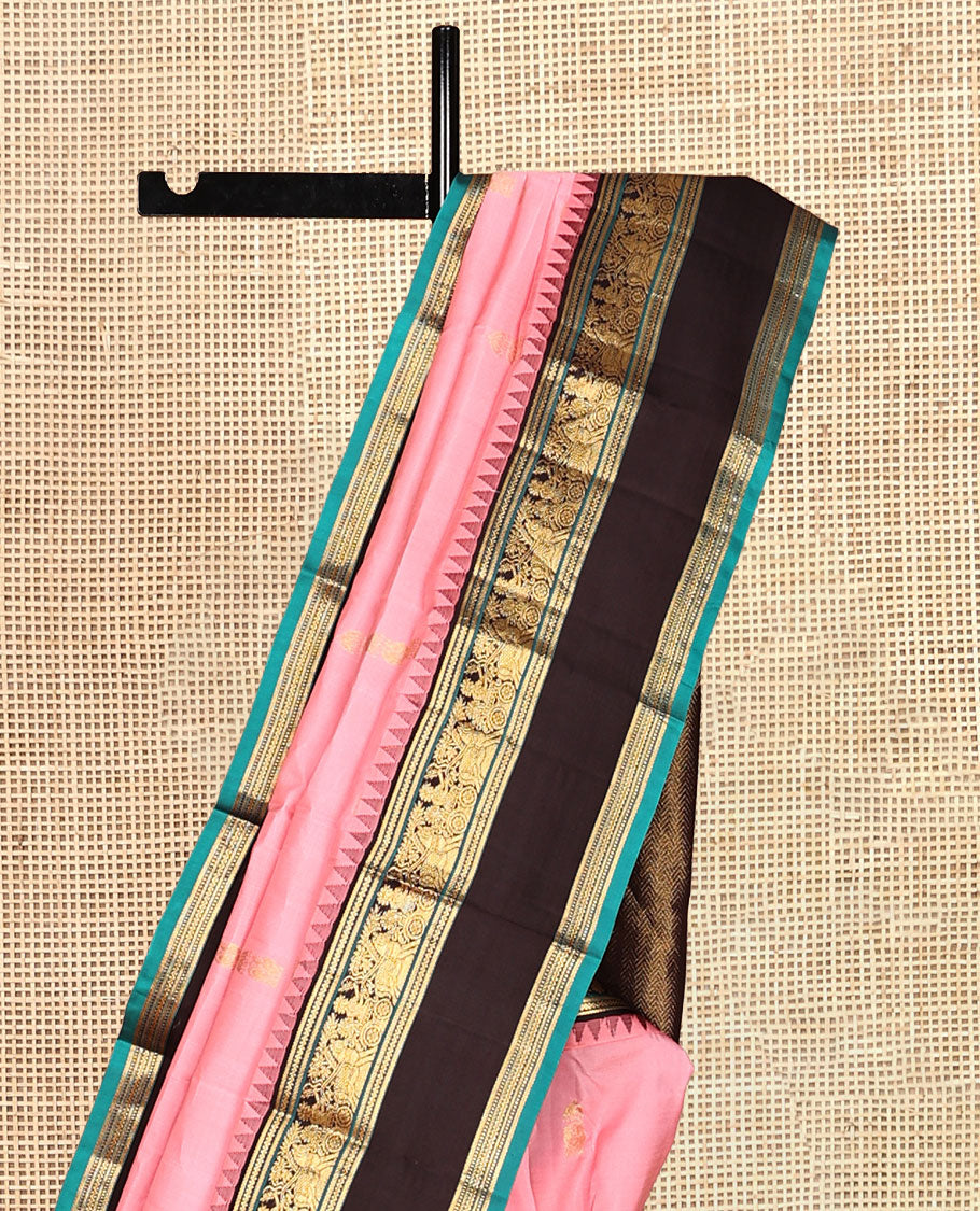 Pink and Navapalam Vasundhara Silk Saree
