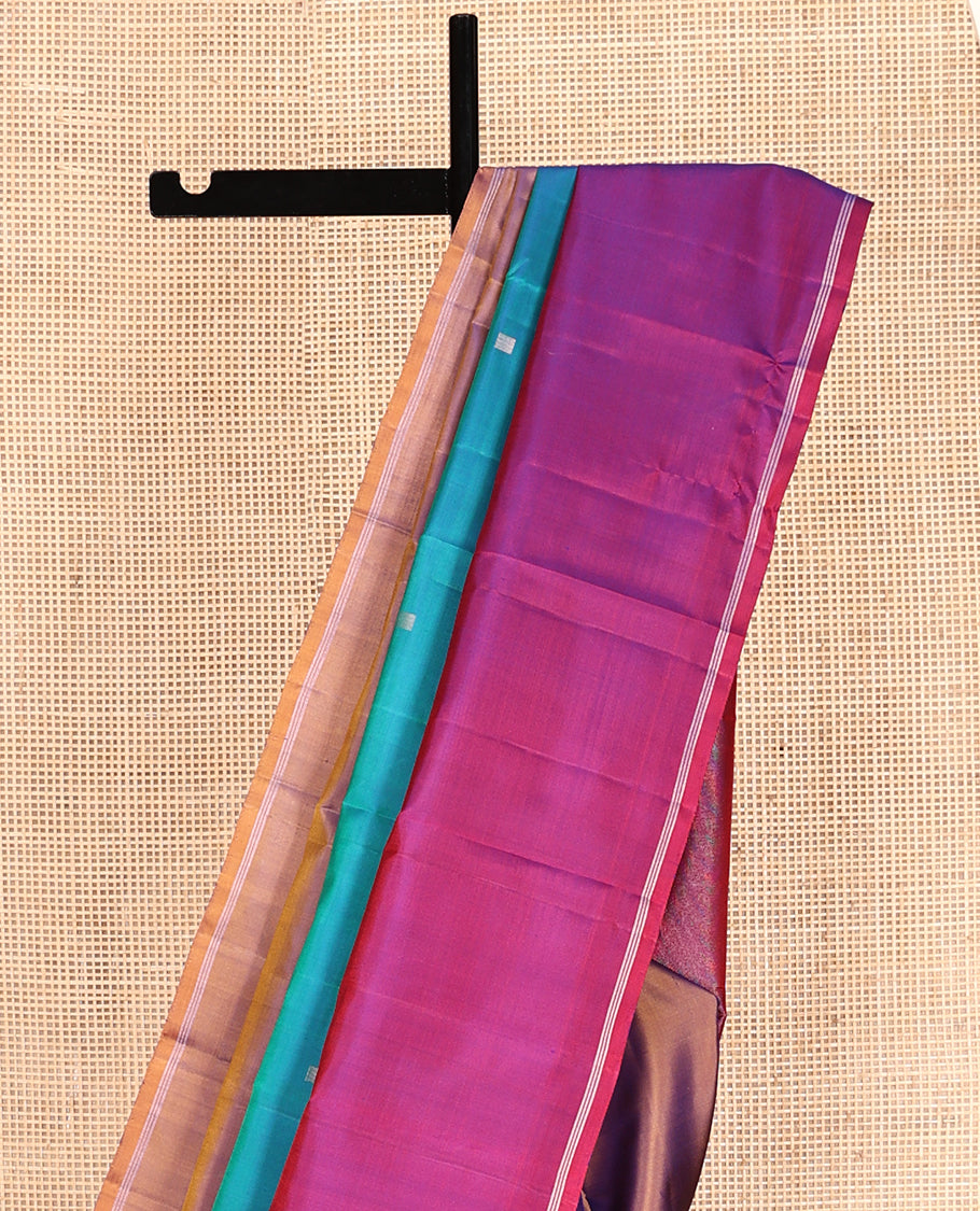 Blue Mayuri Soft Silk Saree