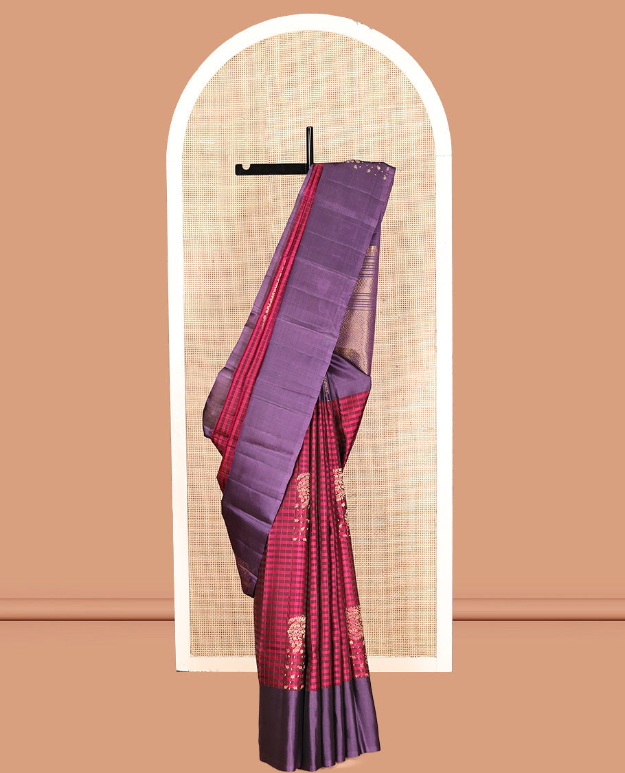Pink Mayuri Lite Silk Mix Saree