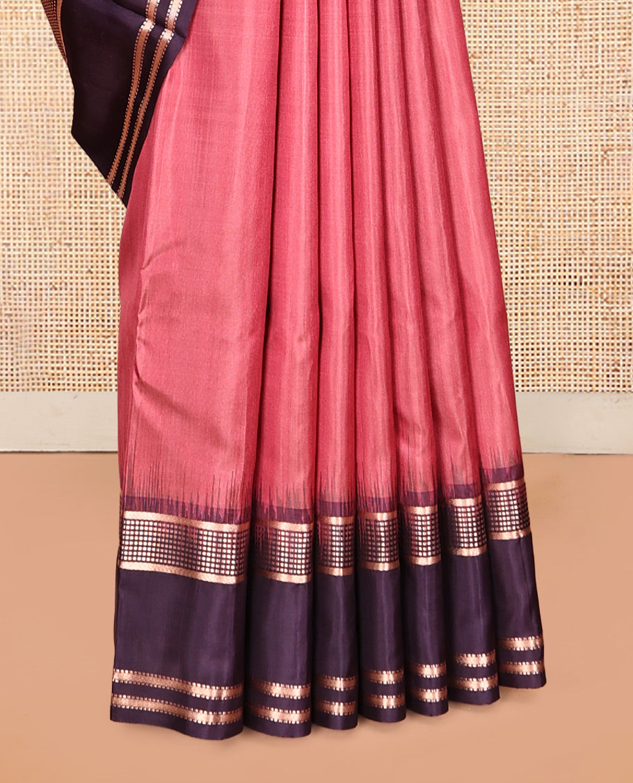 Pink Mayuri Soft Silk Saree