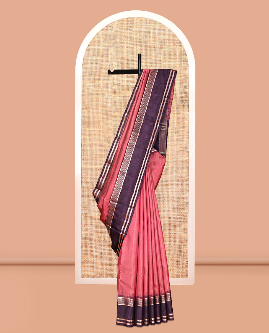 Pink Mayuri Soft Silk Saree