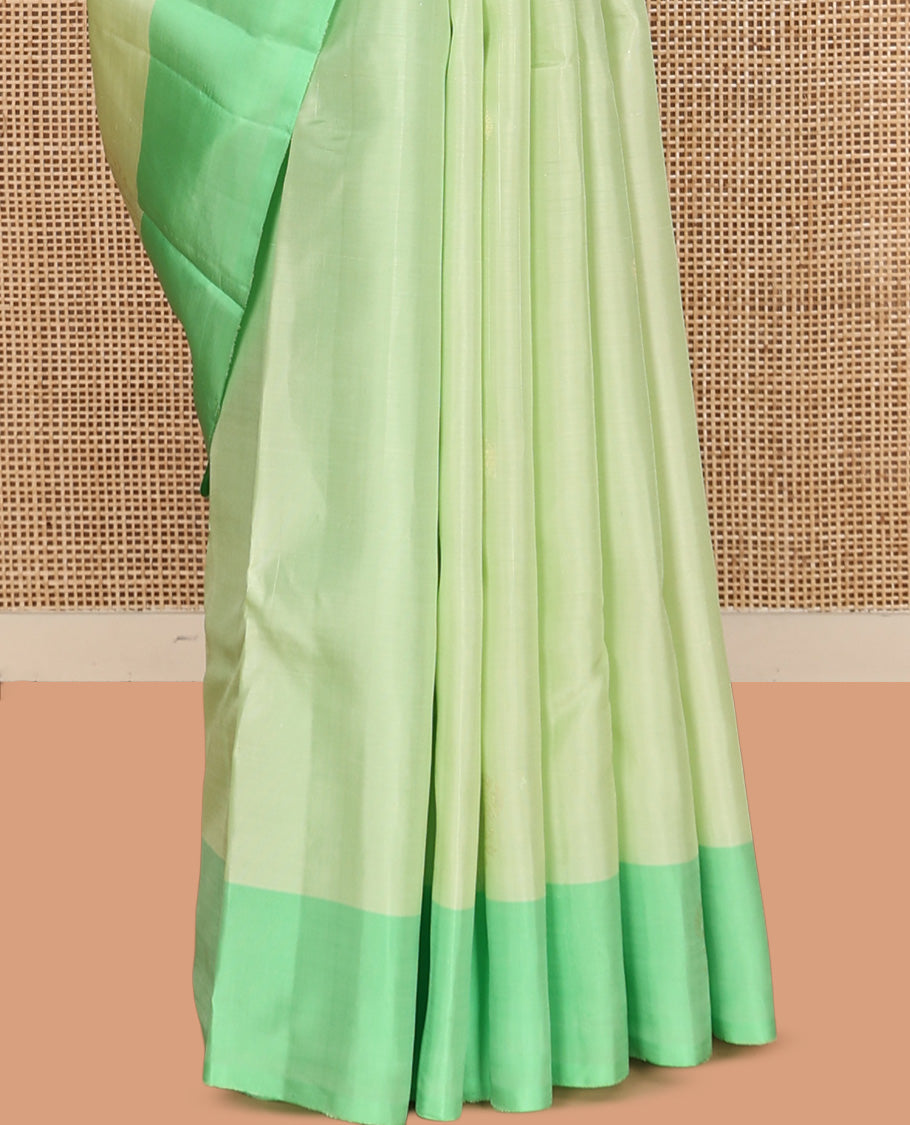 Green Mayuri Lite Silk Mix Saree