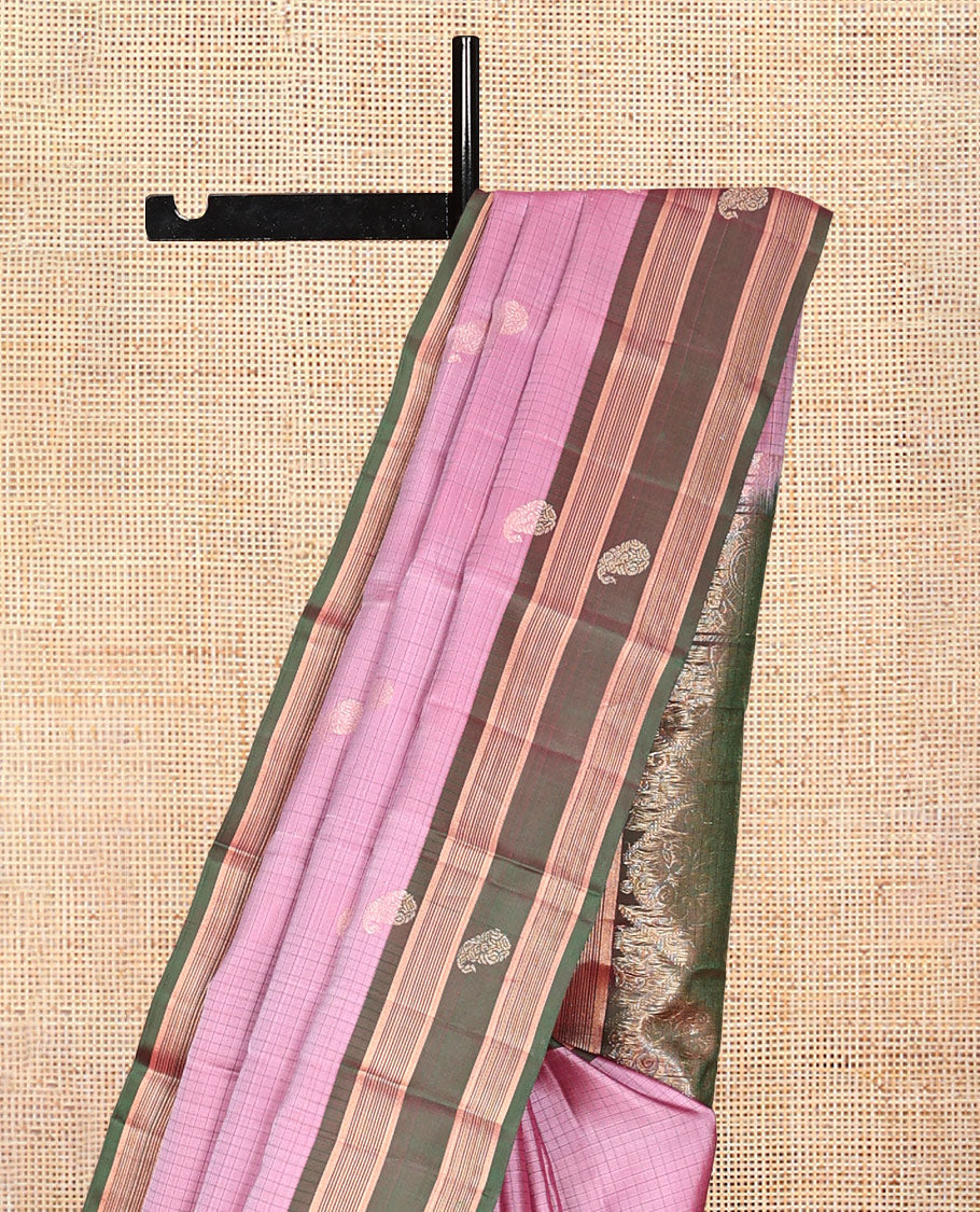 Pink Mayuri Lite Silk Mix Saree