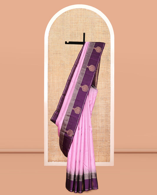 Pink Mayuri Soft Silk Saree