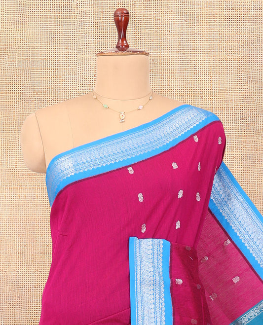 Pink Kalyani Cotton Saree