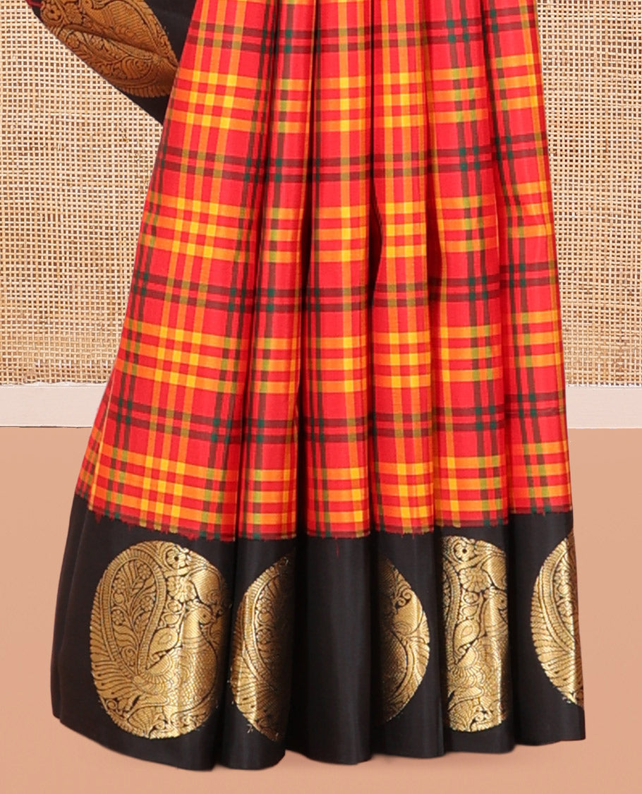 Red Kanchi Silk