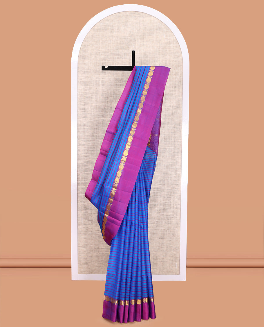 Blue Kanchipuram Silk Saree